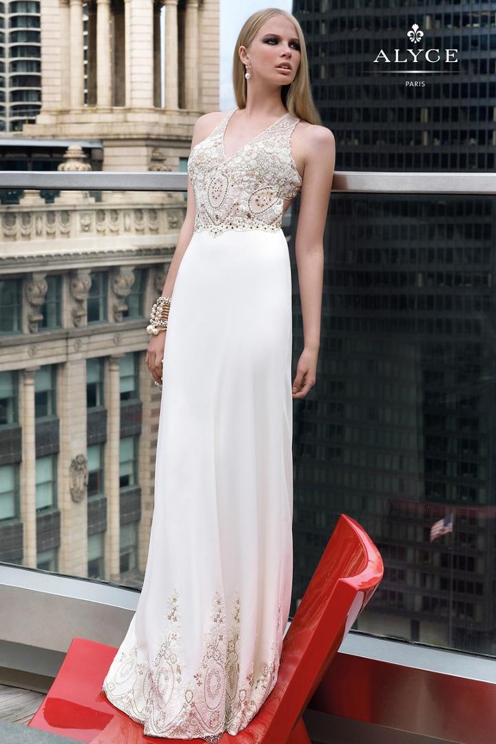 Alyce Paris - 6506 Long Dress In Champagne Gold