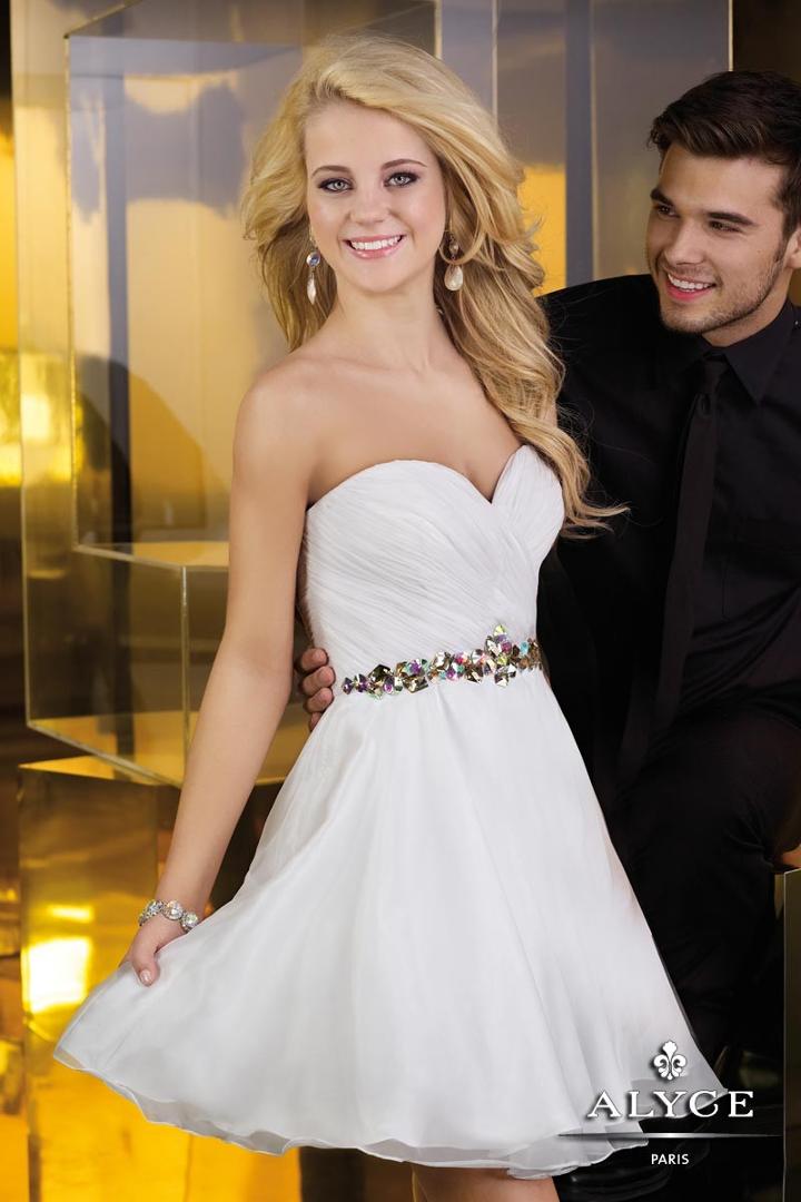 Alyce Paris Homecoming - 3547 Dress In White