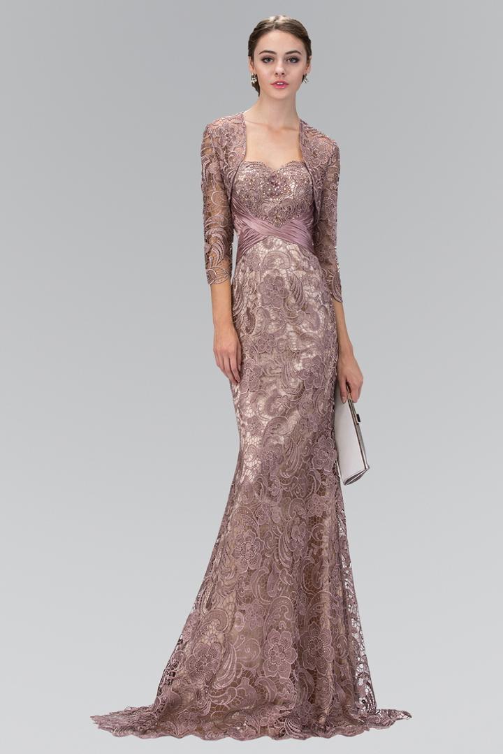 Elizabeth K - Laced Sweetheart Gown Gl1419