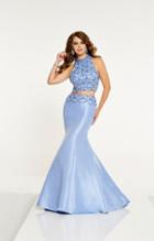 Panoply - 14891 Beaded Two Piece High Halter Gown