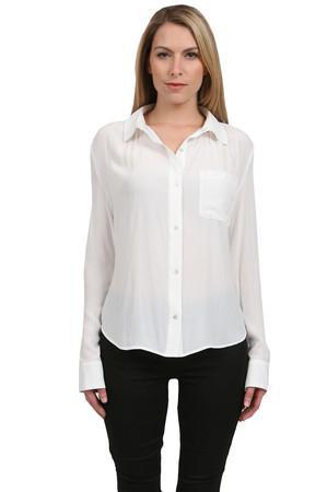 Elizabeth And James Gabby Shirt With Collar In White