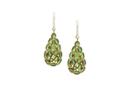 Tresor Collection - 18k Yellow Gold, Tsavorite Garnet And Diamond Earrings