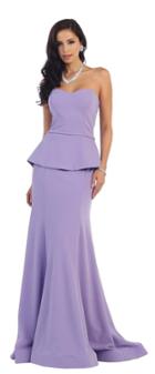 May Queen - Strapless Sweetheart Long Jersey Dress Rq7359