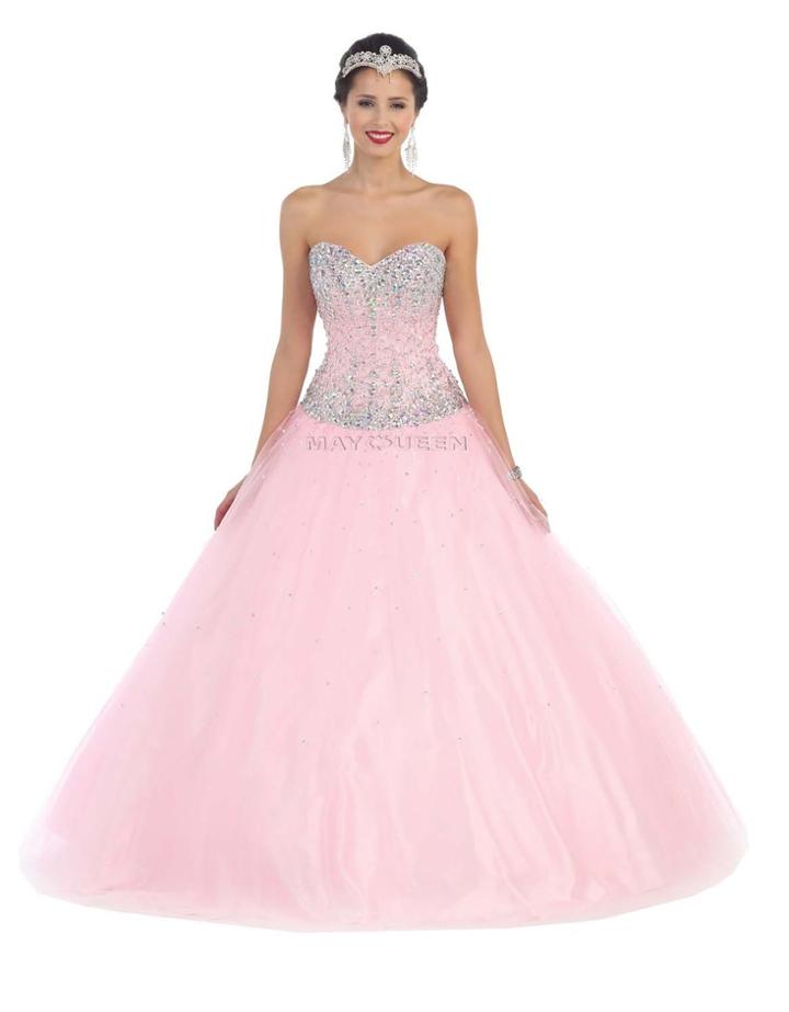 Sequined Strapless Sweetheart Ball Gown