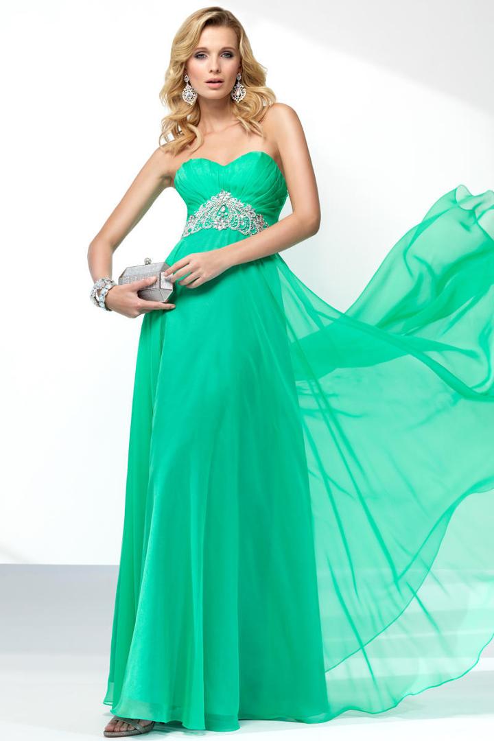 Alyce Paris - 35829 Beaded Pleated Sweetheart Chiffon Dress