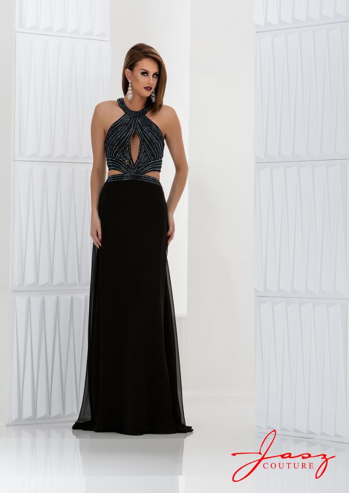 Jasz Couture - 5635 Dress In Black
