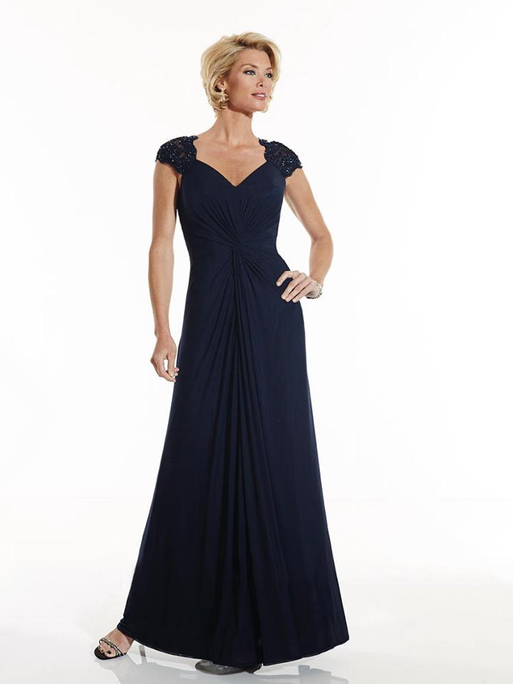 Christina Wu Elegance - 17757 Corded Lace Knotted Bodice A-line Gown