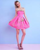 Mac Duggal Homecoming - 40693n Strapless Princess Short Dress