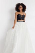 Rachel Allan - 6096 Two-piece Cutout Bodice Lace Gown