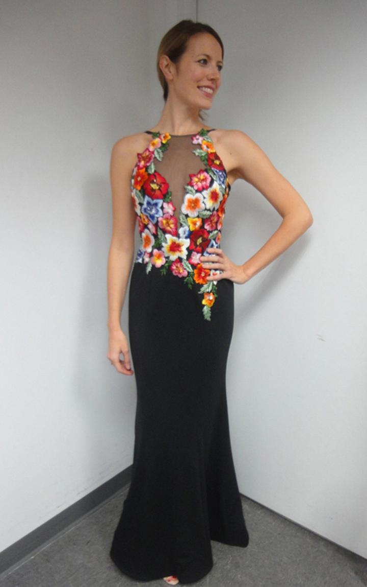 Jovani - Lovely Floral Long Dress 41946