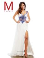 Cassandra Stone - 65208 A Cap Gown In White/blue