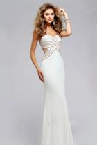 Faviana - S7701 Strapless With Cutouts Evening Gown