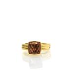 Lori Kaplan Jewelry - Pink Tourmaline 10k Gold Triple Band Ring