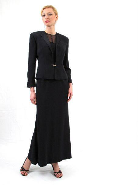 Daymor Couture - Two Piece Jewel Neck Sheath Dress 21052