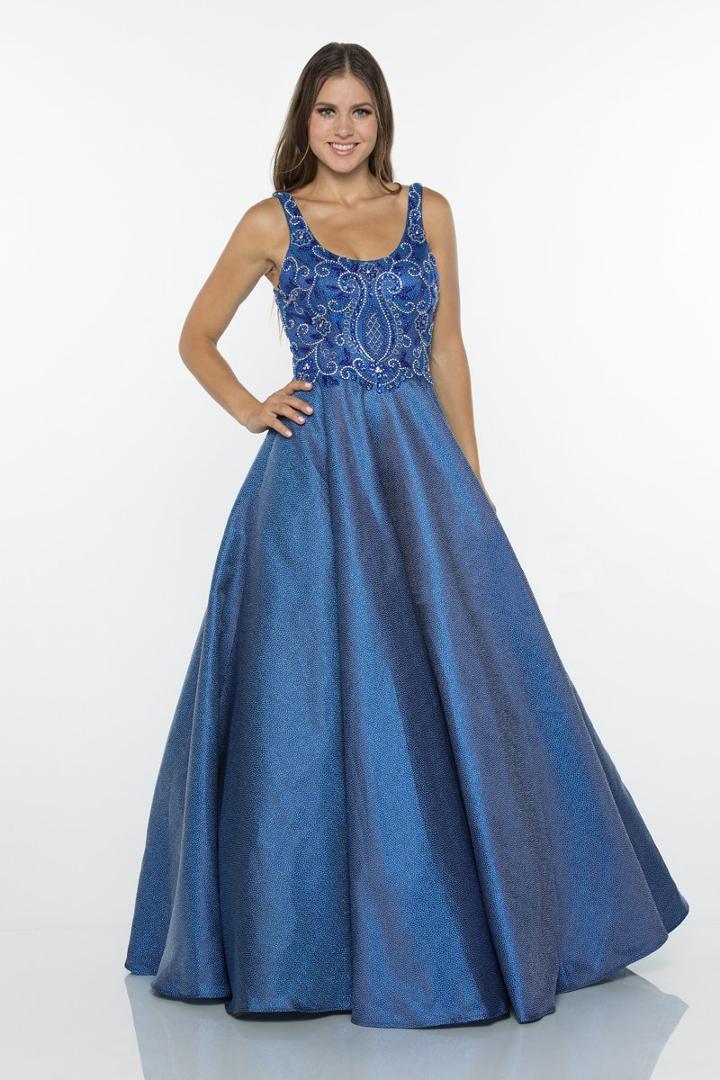 Milano Formals - E2319 Beaded Scoop Neck Ballgown