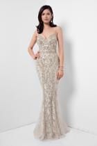 Terani Couture - Gorgeous Beaded V-neck Mermaid Gown 1621gl1907