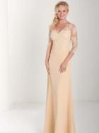 Christina Wu Elegance - 17754 Corded Lace Applique A-line Dress