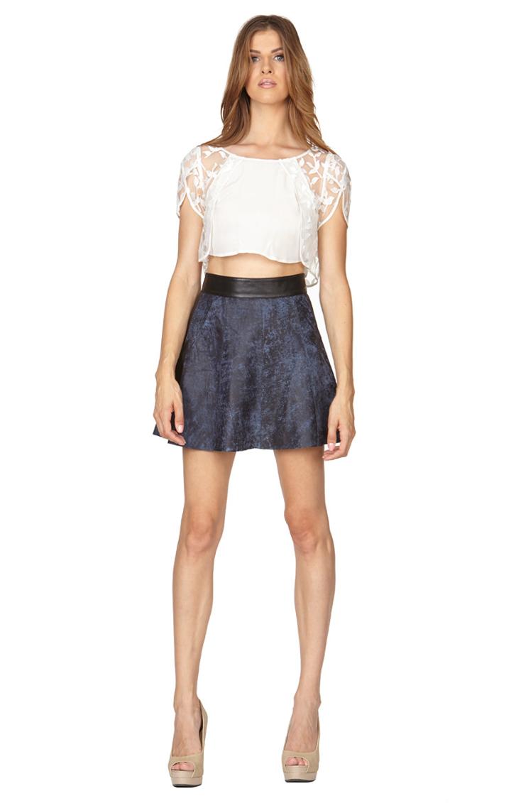 Suezy Petal Sleeve Blouse I White