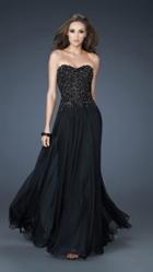 La Femme - Embellished Sweetheart Long Dress 18199
