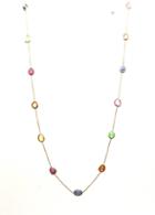 Tresor Collection - Multicolor Stone Necklace In 18k Yg 8665533329