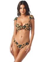 Montce Swim - Saffron Floral Cabana Top X Uno Bottom Bikini Set