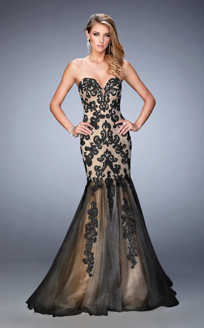 Gigi - 22167 Lace Sweetheart Mermaid Dress