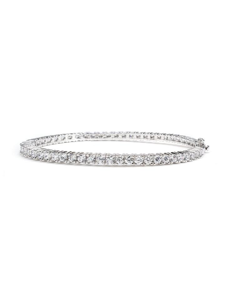 Cz By Kenneth Jay Lane - Classic Round Bangle