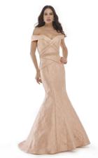 Morrell Maxie - 15727 Crisscross Strap Textured Evening Gown