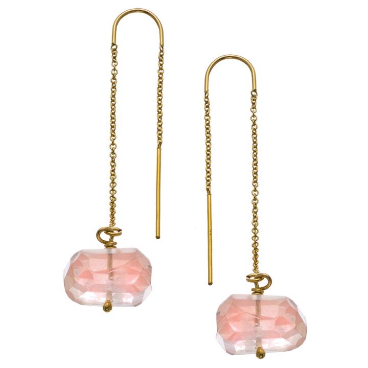 Heather Hawkins - Free Form Nugget Thread Thru Earrings