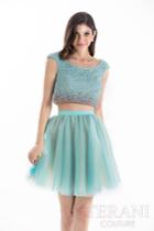 Terani Prom - Charming Beaded Two-piece Scoop Neck Short A-line Dress 1521h0100a