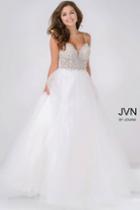 Jovani - Sweetheart Neckline Embellished Bodice Prom Ballgown Jvn47548