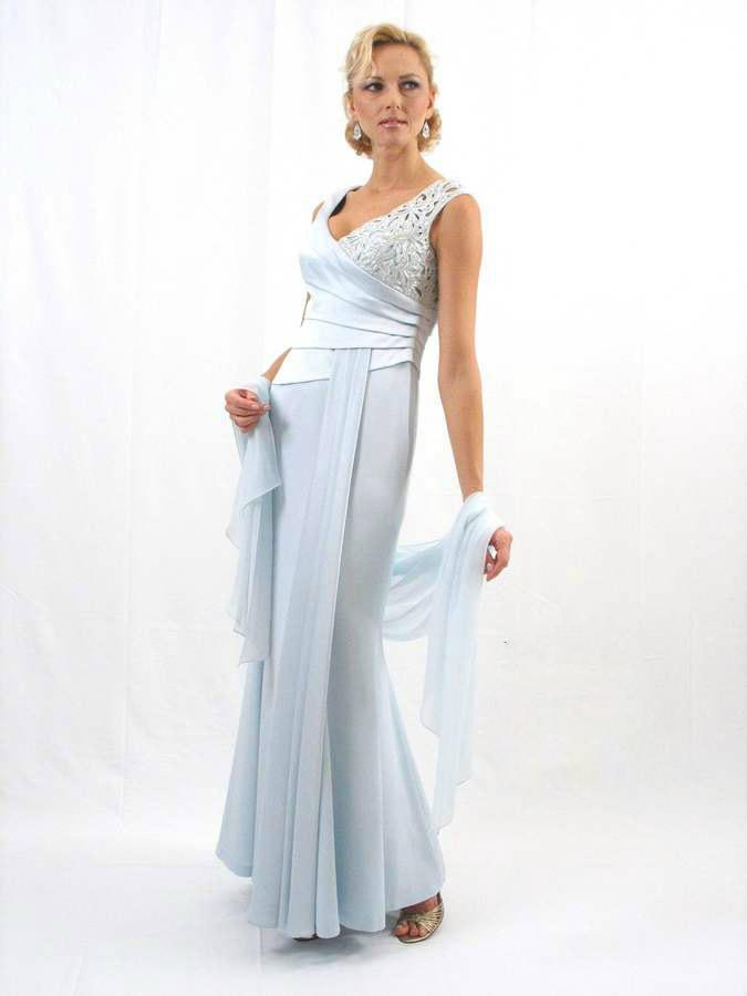 Daymor Couture - Laced V-neck Sheath Dress 1000