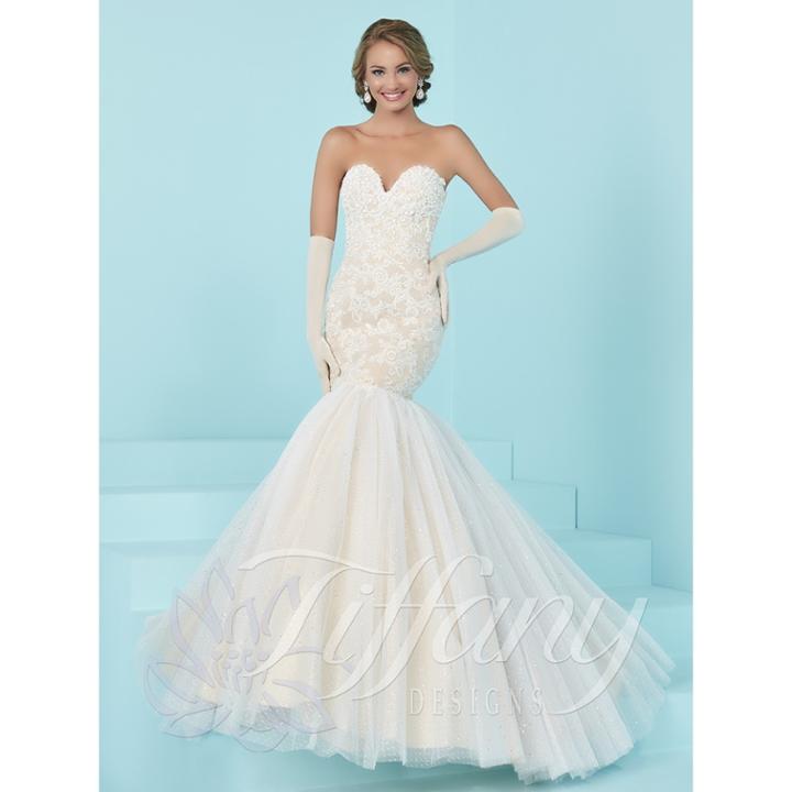 Tiffany Designs - Lace Mermaid Long Dress 16203