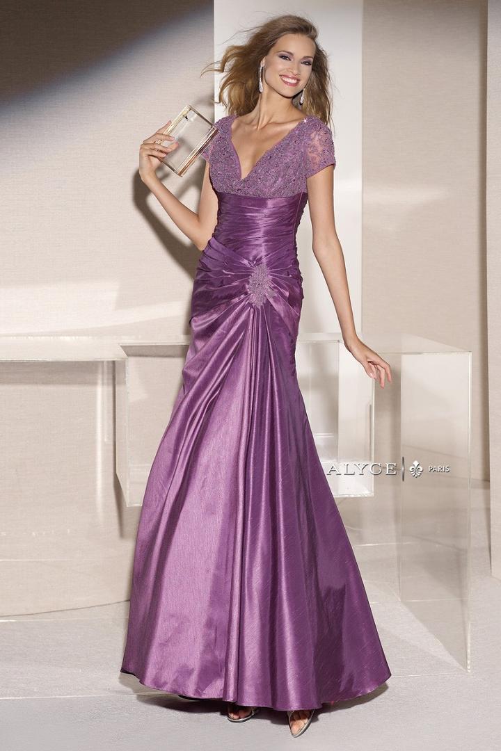 Alyce Paris Mother Of The Bride - 29357 Dress In Aubergine