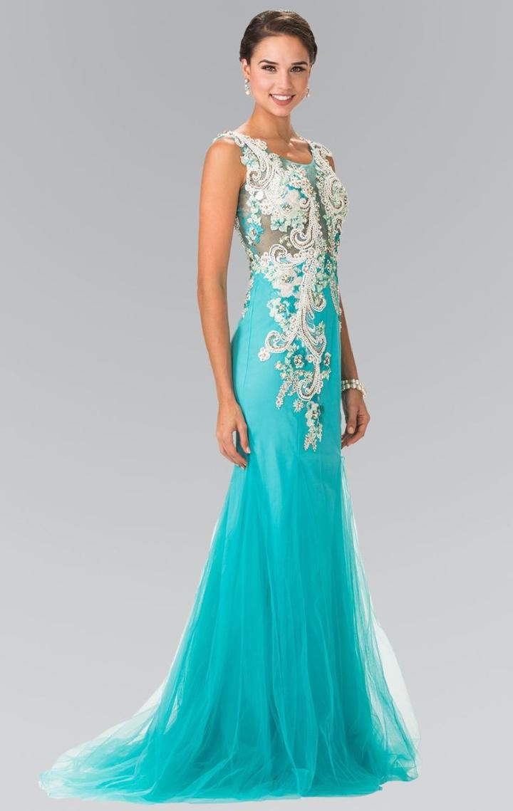 Elizabeth K - Beaded Trumpet Gown Gl2318