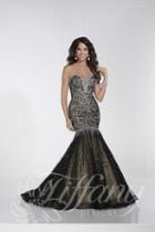Tiffany Designs - 16286 Embellished Sweetheart Tulle/lace Mermaid Gown