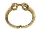Elizabeth Cole Jewelry - Gold Double Ram Head Bracelet