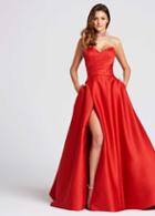 Ellie Wilde - Ew118020 Bedazzled High A-line Dress