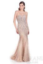 Terani Couture - Sequined Sweetheart Gown 1611gl0489b
