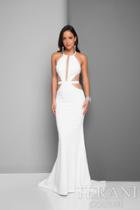 Terani Prom - Daring Halter Mermaid Gown With Side Cutouts 1712e3297