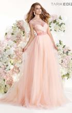 Tarik Ediz - Lattice Illusion Long Gown 92358