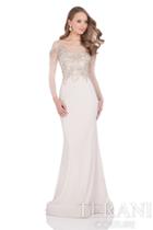 Terani Evening - Exquisite Trumpet Gown With Sheer Embellished Bodice 1611m0641