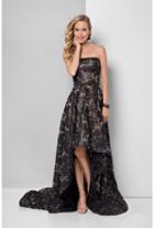 Terani Couture - 1713e3614 Strapless Straight Across A-line Dress