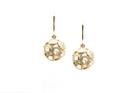 Tresor Collection - Rainbow Moonstone Sphere Earrings In 18k Yellow Gold