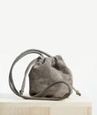 Margaret Elizabeth - Phoebe Draw String Pouch (grey Suede)