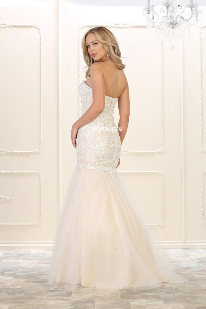 May Queen - Strapless Sweetheart Beaded Mermaid Gown