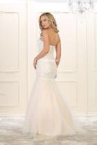 May Queen - Strapless Sweetheart Beaded Mermaid Gown