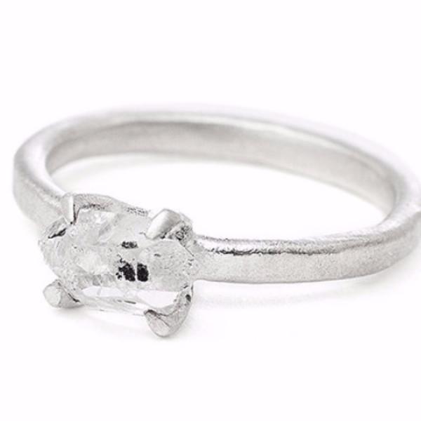 Vanessa Lianne - Sloan Ring Herkimer Diamond Silver