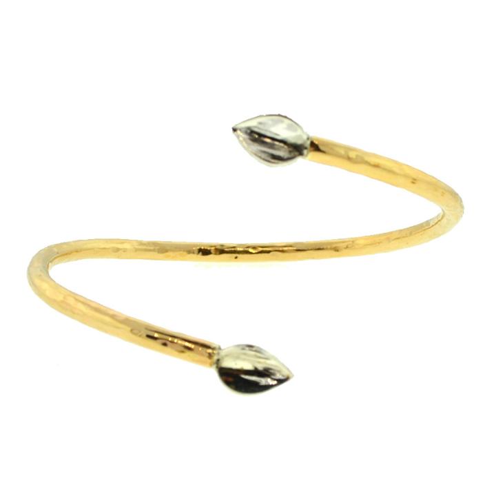 Mabel Chong - Gold And Silver Leaf Bangle
