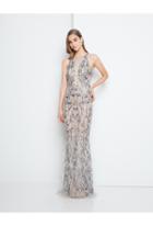Terani Couture - 1811gl6454 Embellished Illusion Jewel Sheath Dress